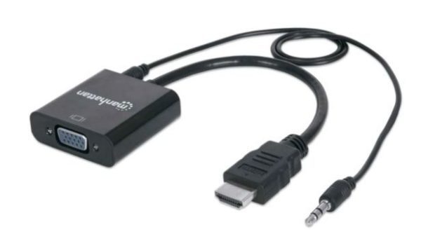 MH Converter HDMI muški/VGA ženski +audio crni