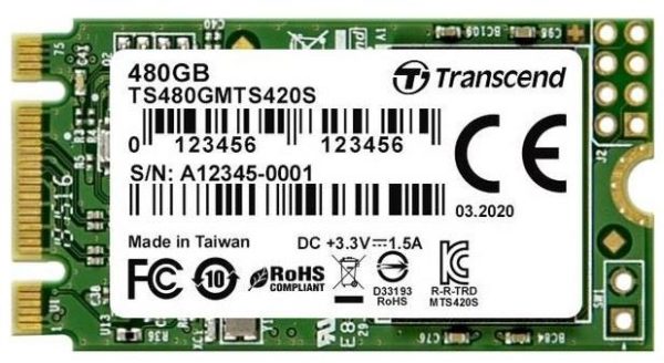SSD 480GB TS MTS420S M.2 2242 SATA