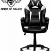 Gaming stolica Spirit of gamer FIGHTER crno-bijela