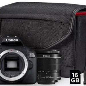 Fotoaparat CANON EOS2000D + 1855IS+SB130+16GB