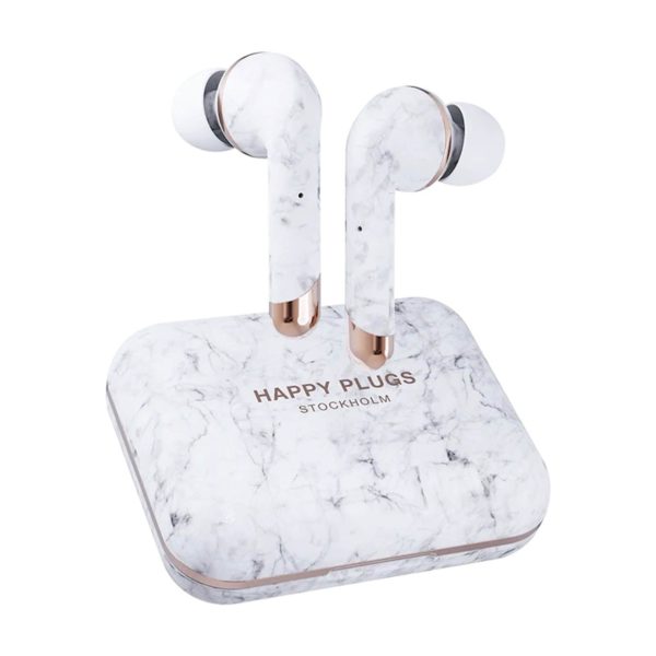 Slušalice Happy Plugs Air 1 plus TWS white marble