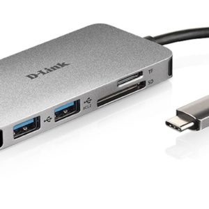 6-in-1USB-C Hub with HDMI/Ethernet/Card Reader/pwr/ DUB-M610