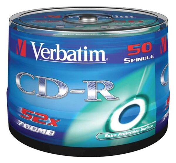 CD-R MEDIJ VERBATIM 50PK CB 52X 700MB 50PK na postolju CD-R MEDIJ VERBATIM 50PK CB 52X 700MB 50PK na postolju