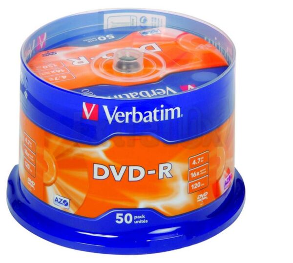 DVD-R MEDIJ VERBATIM 50PK CB 16X 4 DVD-R MEDIJ VERBATIM 50PK CB 16X 4