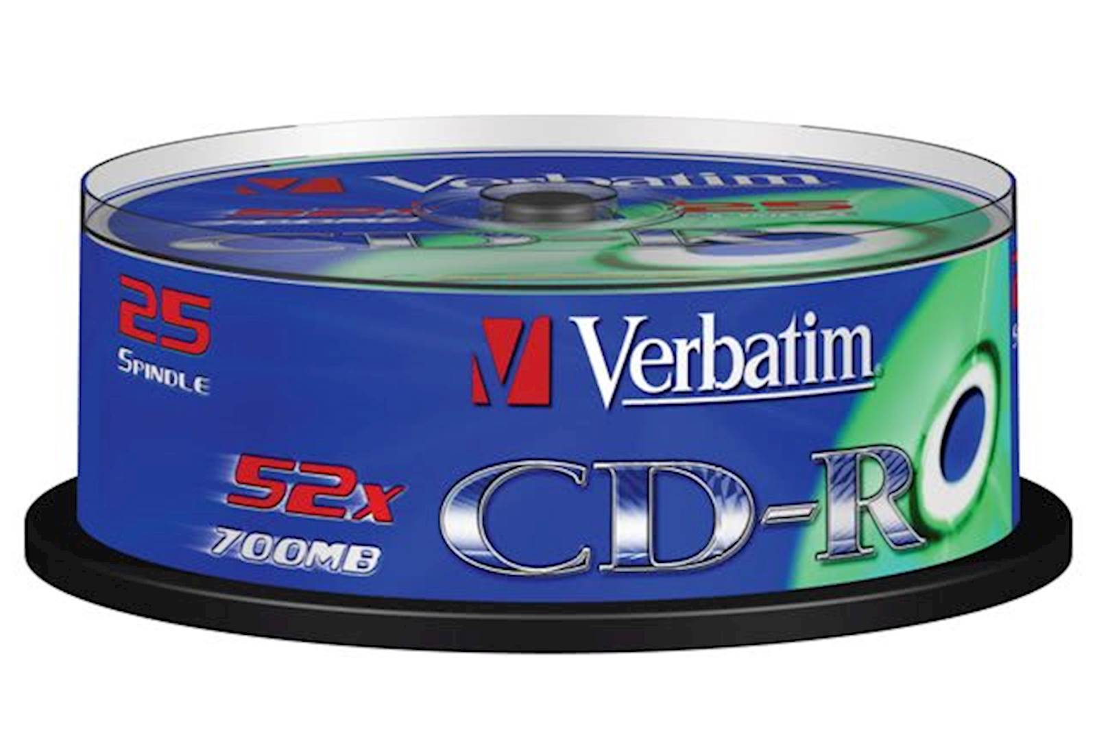 CD-R MEDIJ VERBATIM 25PK CB 52X 700MB 25PK na postolju