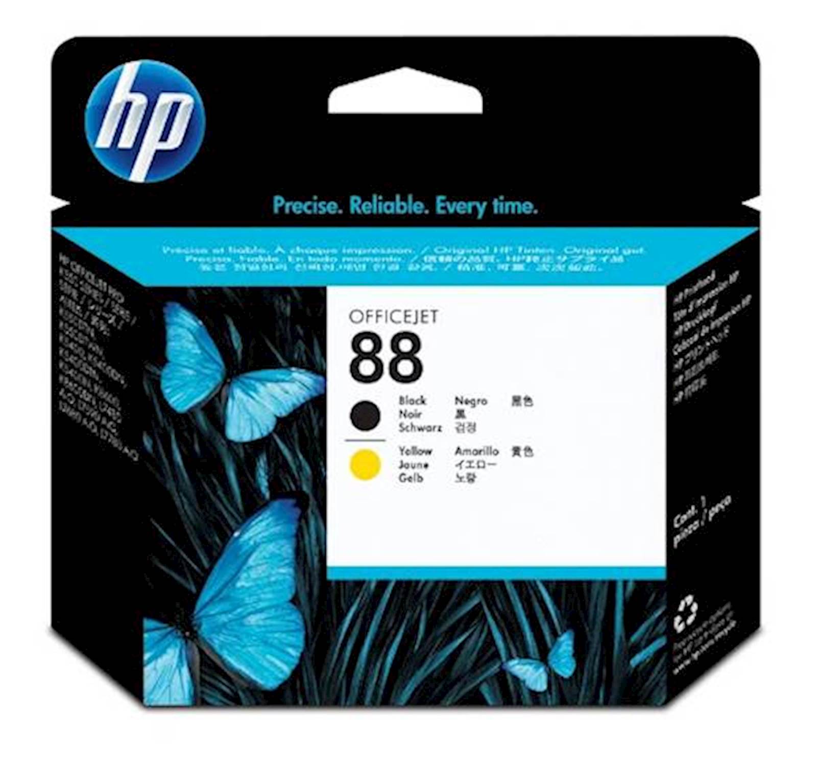 Glava HP black + yellow 88