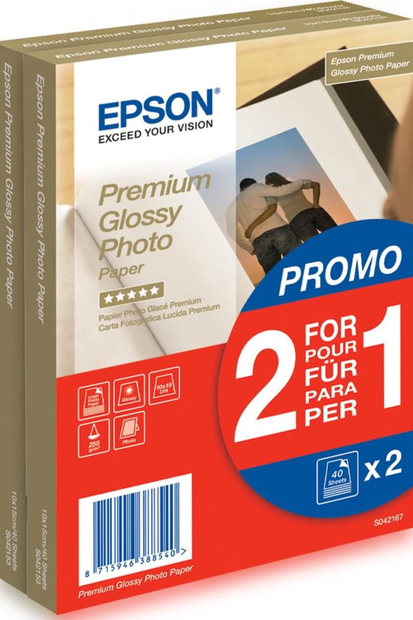 Papir EPSON Premium Glossy 10x15 Papir EPSON Premium Glossy 10x15