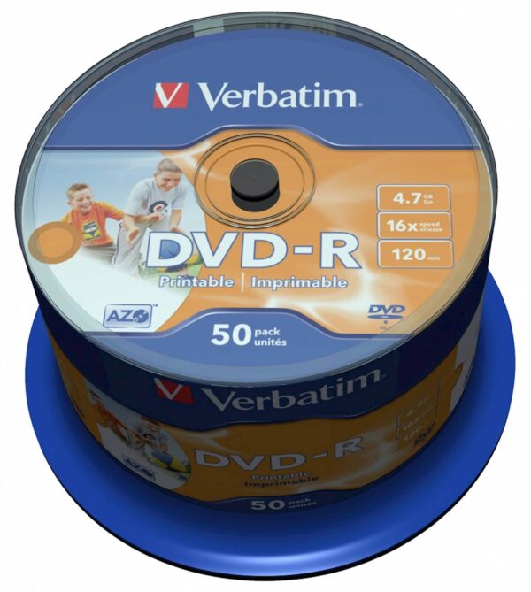 DVD-R MEDIJ VERBATIM 50PK CB P 16X 4 DVD-R MEDIJ VERBATIM 50PK CB P 16X 4