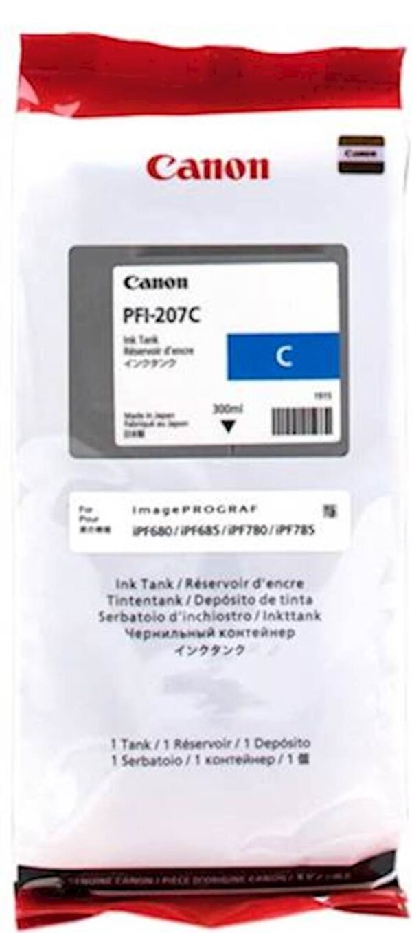 Tinta CANON PFI-207 Cyan Tinta CANON PFI-207 Cyan