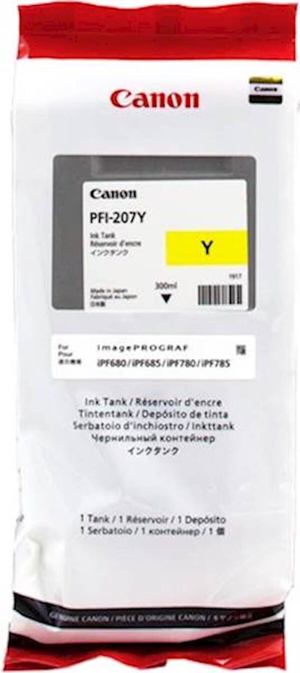 Tinta CANON PFI-207 Yellow Tinta CANON PFI-207 Yellow