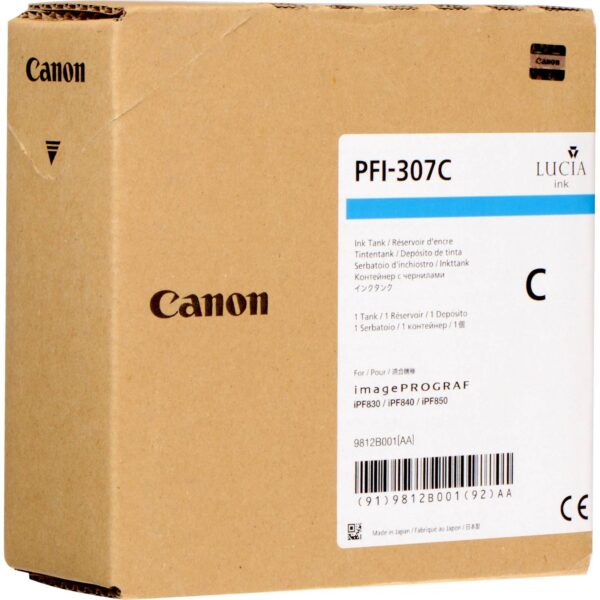 Tinta CANON PFI-307 Cyan Tinta CANON PFI-307 Cyan