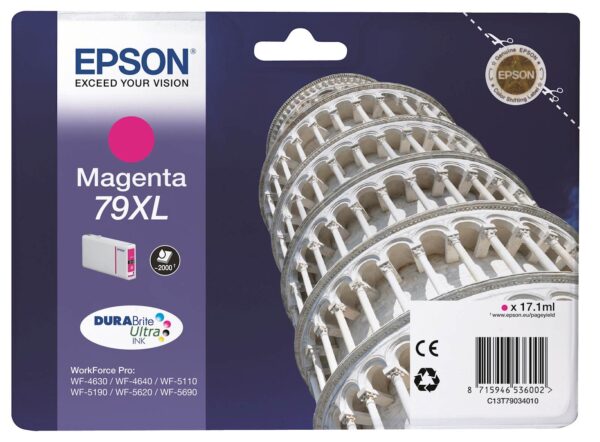 Tinta EPSON WF-5290/5190 Magenta 79XL Tinta EPSON WF-5290/5190 Magenta 79XL