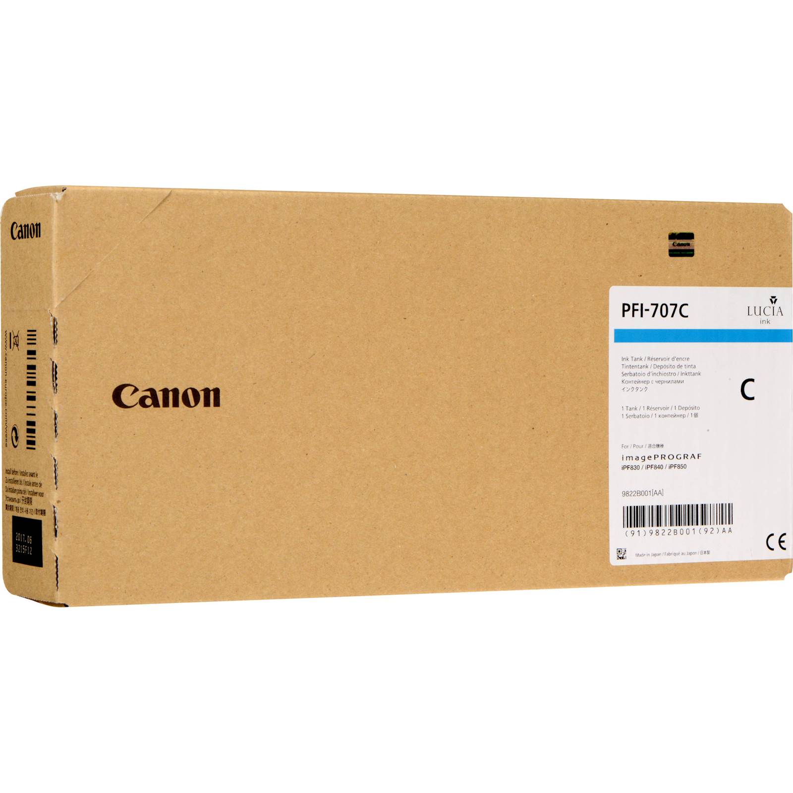 Tinta CANON PFI-707 Cyan