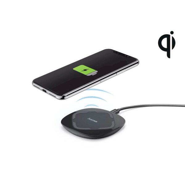 WIRELESS PUNJAČ HAMA QI-FC 10 CRNI WIRELESS PUNJAČ HAMA QI-FC 10 CRNI