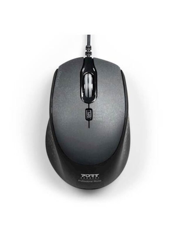 Miš Port Office Pro Silent Wired - crni Miš Port Office Pro Silent Wired - crni