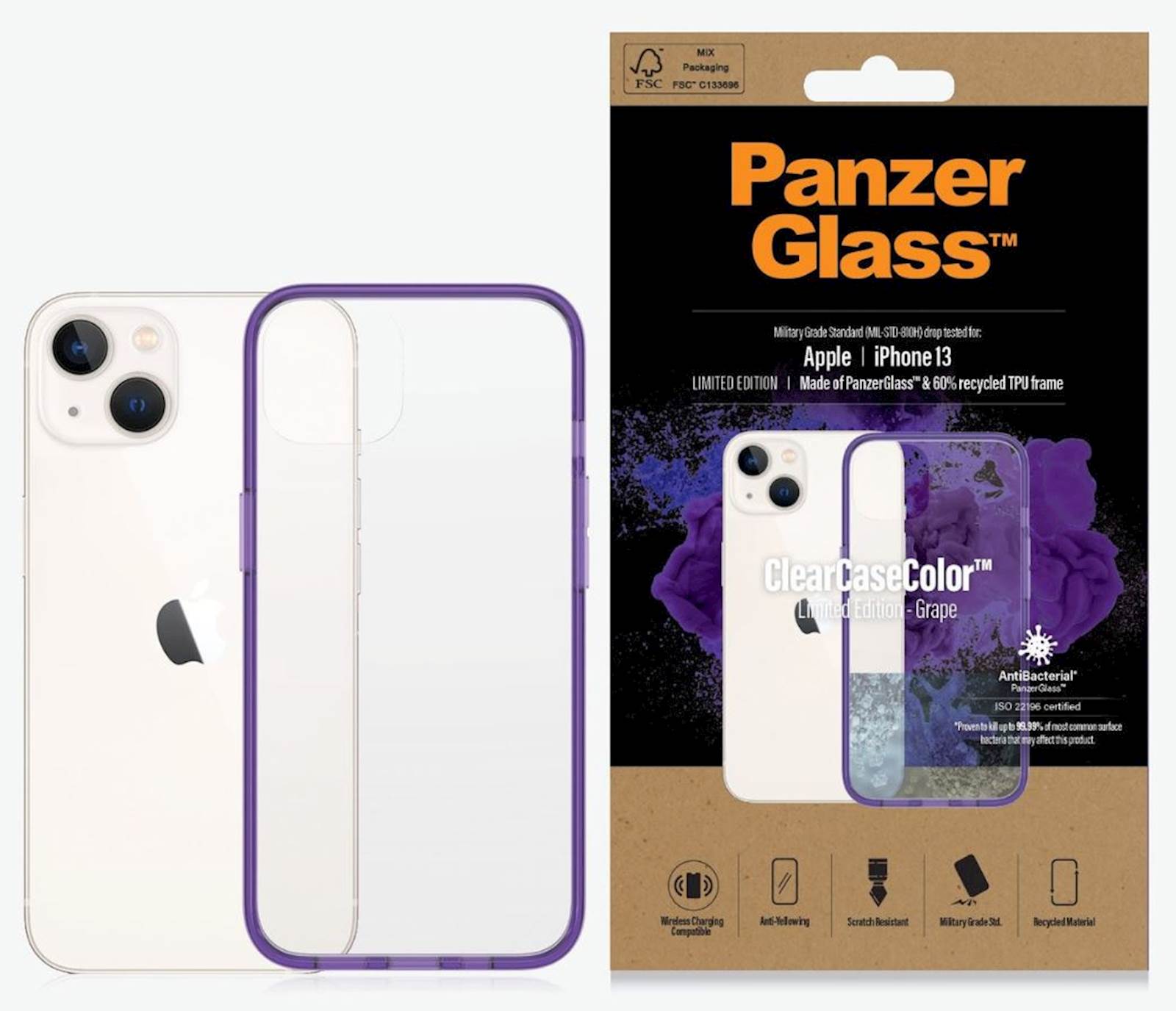 Providni okvir PanzerGlass iPhone 13 Grape