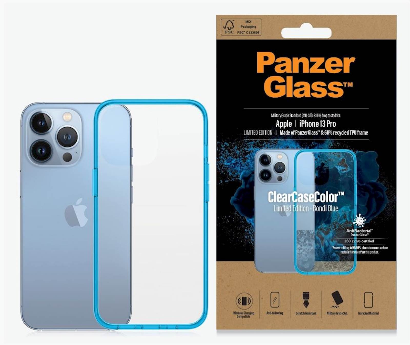 Providni okvir PanzerGlass iPhone 13 Pro Bondi Blue
