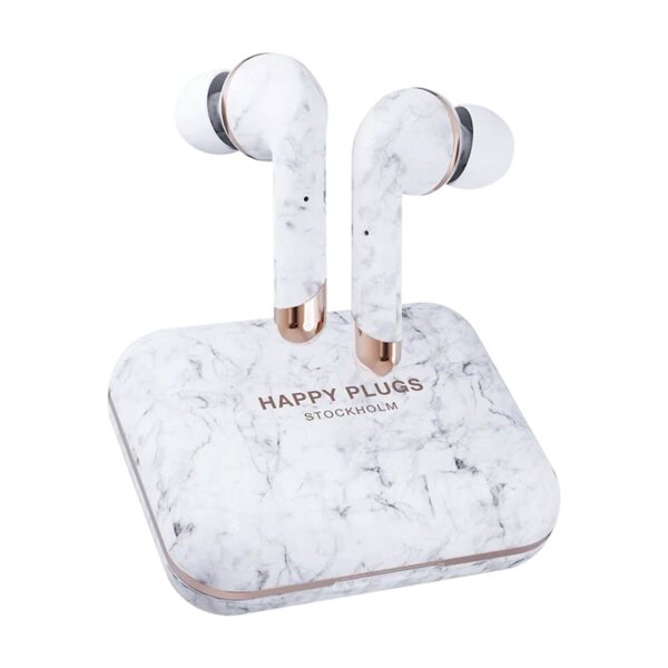 Slušalice Happy Plugs Air 1 plus TWS white marble Slušalice Happy Plugs Air 1 plus TWS white marble