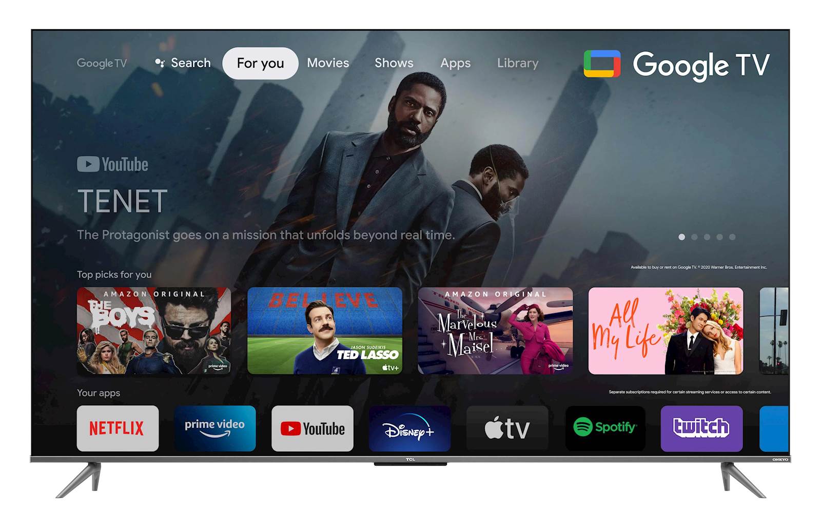 TV TCL QLED 50C735 Android