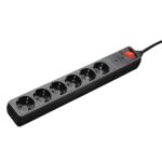 Produžni prenaponski kabl HAMA "protection" 6 utič