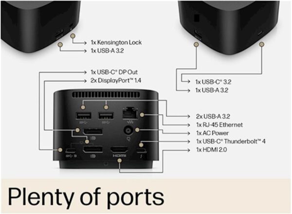 Docking HP Docking Station TB4 G4 120W (4J0A2AA) Docking HP Docking Station TB4 G4 120W (4J0A2AA)