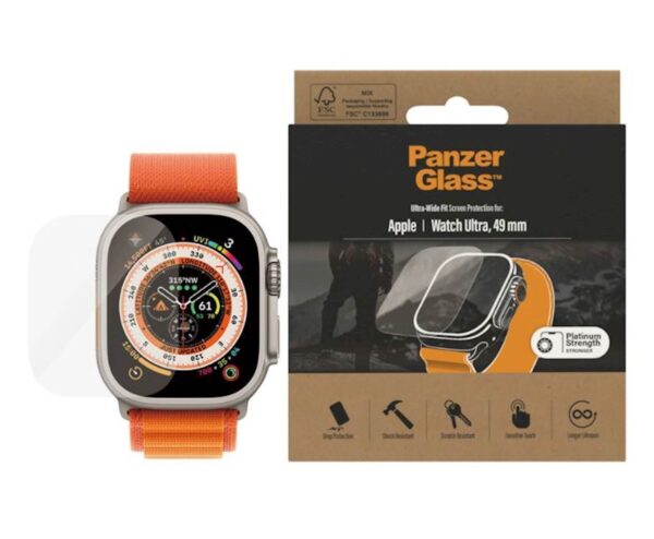Zaštitno staklo PanzerGlass Apple Watch Ultra 49mm Zaštitno staklo PanzerGlass Apple Watch Ultra 49mm