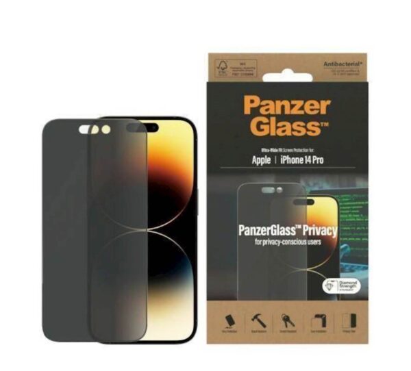 Zaštitno staklo PanzerGlass iPhone 14 Pro Privacy Zaštitno staklo PanzerGlass iPhone 14 Pro Privacy