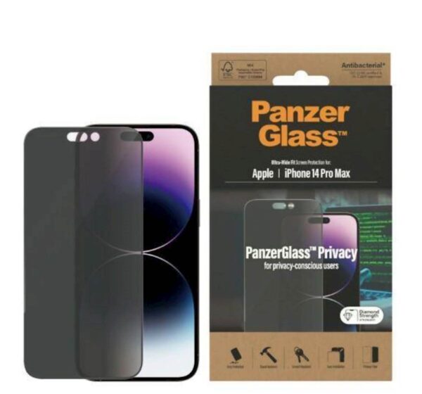 Zaštitno staklo PanzerGlass iPhone 14 Pro Max Privacy Zaštitno staklo PanzerGlass iPhone 14 Pro Max Privacy