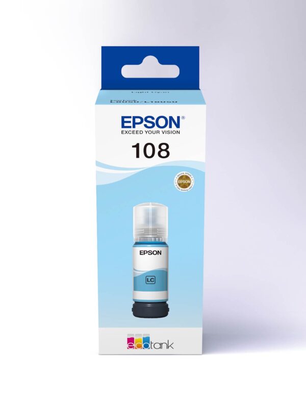 Tinta Epson 108 EcoTank Light Cyan Tinta Epson 108 EcoTank Light Cyan