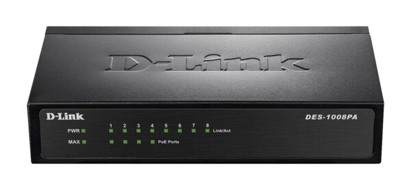 Switch DLINK 8-Port PoE Fast Ethernet Unmnged Desktop Switch DLINK 8-Port PoE Fast Ethernet Unmnged Desktop
