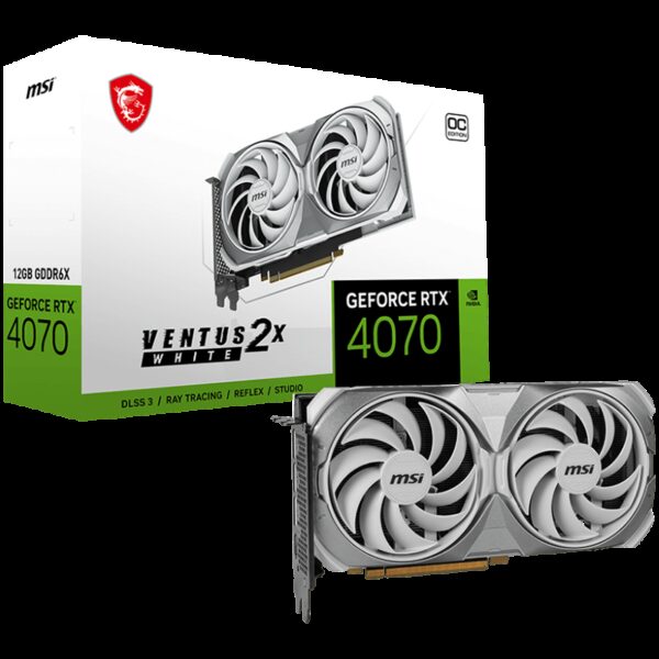 MSI RTX 4070 VENTUS 2X WHITE 12G OC MSI RTX 4070 VENTUS 2X WHITE 12G OC