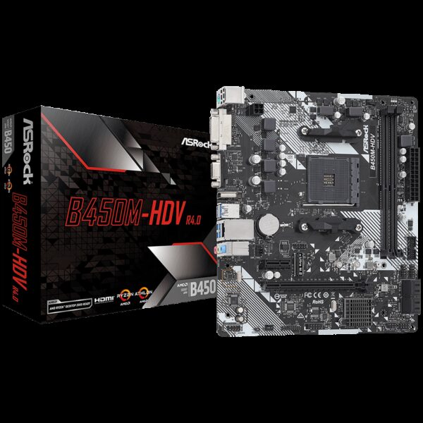 ASROCK B450M-HDV R4.0 ASROCK B450M-HDV R4.0