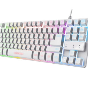 Trust GXT833W Thado TKL bijela tastatura, US layout - Slika 1