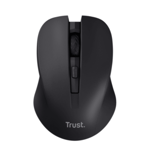 Trust Mydo silent wireless miš,crni, 1000-1800 dpi, objeruke, 4 tipke, tihi - Slika 1