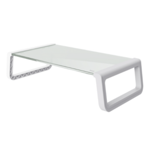 Trust Monta stand za monitor,kaljeno staklo, 50x20 cm,bijeli - Slika 1