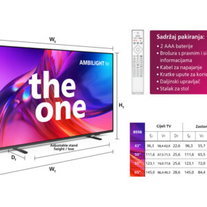 Philips 55''PUS8558 4K GoogleThe One; Ambiliht s 3 strane;P5 Perfect Picture Engine; HDR; HDMI 2.1 - Slika 2