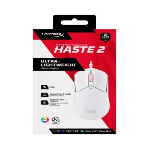HyperX Pulsefire Haste 2 WGaming Mouse (White) - Slika 1