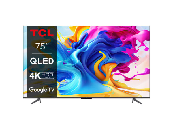 TCL 75"C643 4K QLED TVGoogle TV; Game Master 2.0;HDR PRO; HDMI 2.1 ALLM; Dolby Atmos; 75C643