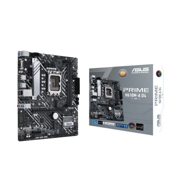 ASUS MB PRIME H610M-A D4-CSMIntel H610;LGA 1700;2xDDR4VGA