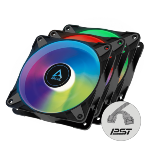 Arctic P12 PWM PST A-RGB 3xBlack,Semi-passive 120 mm Fandigital A-RGB - Slika 1
