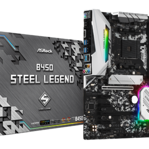 ASROCK MB B450 STEEL LEGENDAMD B450;AM4;4xDDR4;RAIDHDMI,DP;ATX - Slika 1