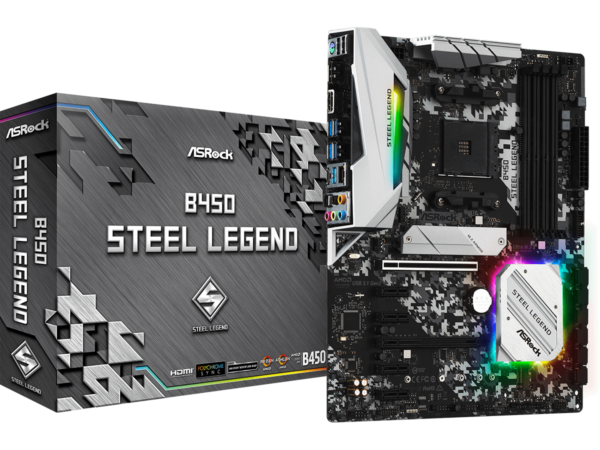 ASROCK MB B450 STEEL LEGENDAMD B450;AM4;4xDDR4;RAIDHDMI