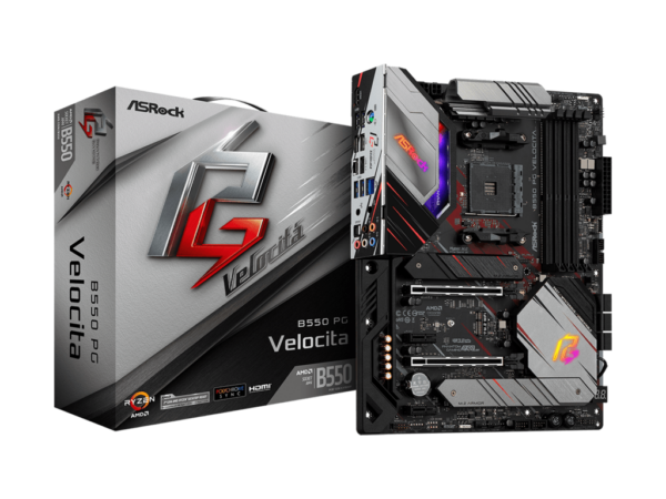 ASROCK MB B550 PG VELOCITAAMD B550; AM4; 4xDDR4; 2xM.26xSATA; RAID; HDMI; ATX