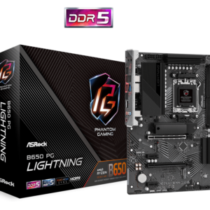 ASROCK MB B650 PG LIGHTNINGAMD B650; AM5; 4xDDR5; 3xM.24xSATA; RAID; HDMI; ATX - Slika 1