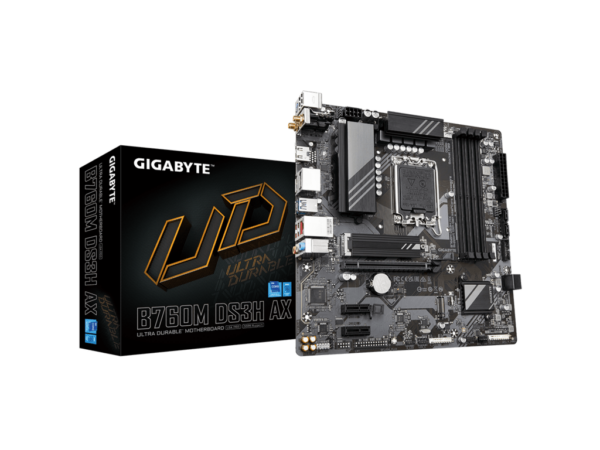 Gigabyte MB B760M DS3H AXLGA1700; 4xDDR5; 2xM.2