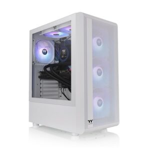 Thermaltake S200 TG ARGB Snow Mid tower, 3x ARGB 120mm Lite front fans - Slika 1