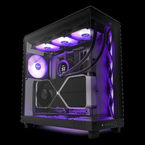 NZXT CASE H6 FLOW BLACK RGB mini-ITX, Micro-ATX, ATX, Mid-tower, 3x RGB fan - Slika 1