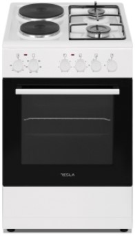 TESLA Šporet kombin. CM5220SWsamostojeći; 2 ringle + 2 plin2 ringle + 2 plin; 7