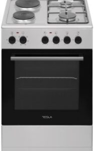 TESLA Šporet kombin. CM5220SXsamostojeći; 2 ringle + 2 plin2 ringle + 2 plin; 7,6 kW, 43 lit,INOX - Slika 1