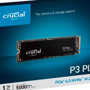 Crucial SSD P3 Plus 1TB NVMe3,5000/3600 MB/s,PCIe Gen 4 x4 - Slika 1